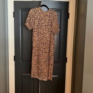 Anthropologie leopard print dress